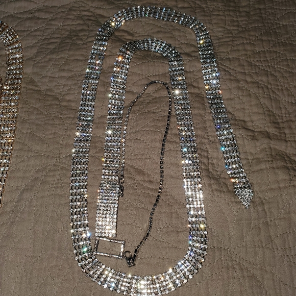 Silver Rhinestone Belt - Picture 3 of 3